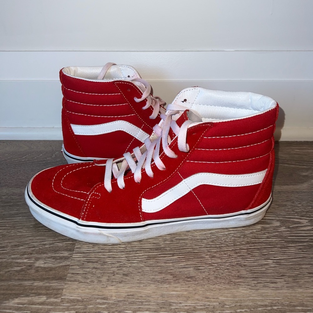 Vans High Top Sneakers Red